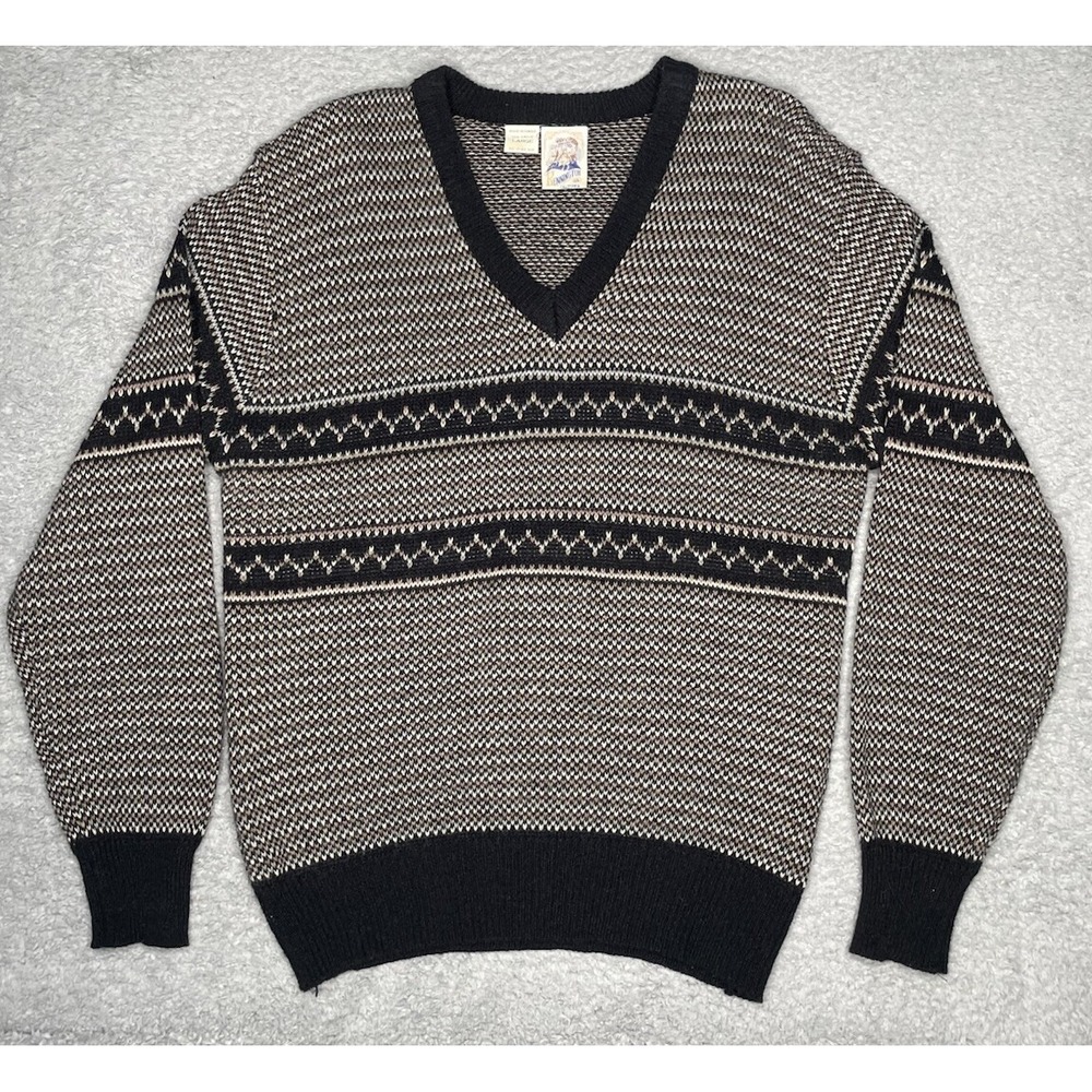 Vintage Kennington LTD Sweater Mens Large Acrylic Southwestern Country Pullover